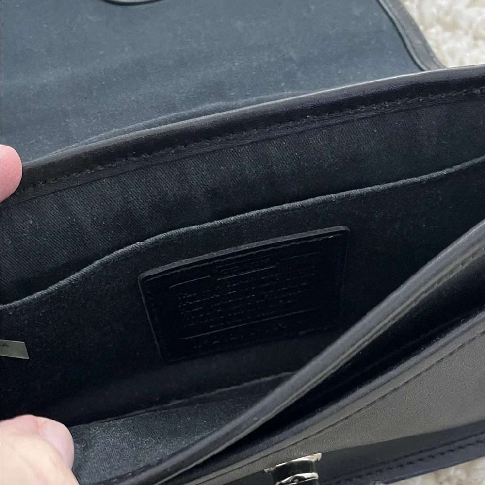 Coach Black Leather Crossbody Bag - Picture 11 of 16